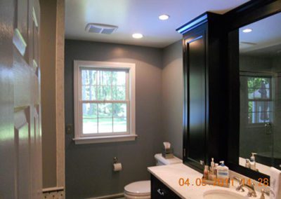 bathroom with new painted walls