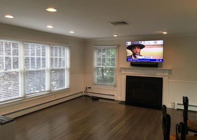 a livingroom with new paint