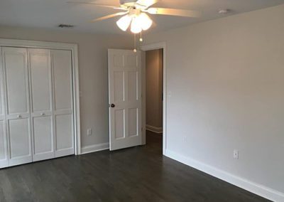 newly painted walls in an empty room