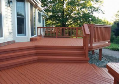An outdoor deck