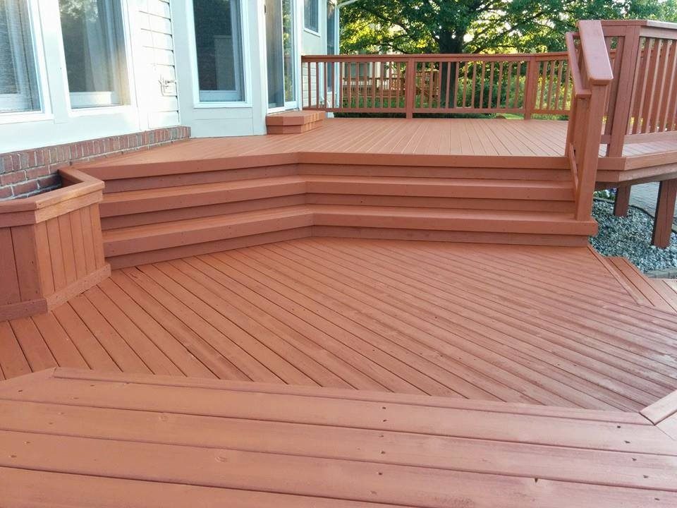 An outdoor deck